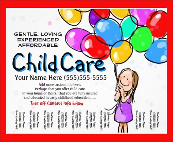 Free Daycare Flyer Templates 33 Daycare Flyer Templates Word Psd Ai Eps Vector