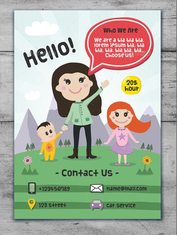 Free Daycare Flyer Templates 33 Daycare Flyer Templates Word Psd Ai Eps Vector
