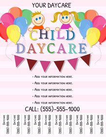 Free Daycare Flyer Templates Customize 200 Babysitting Flyer Templates
