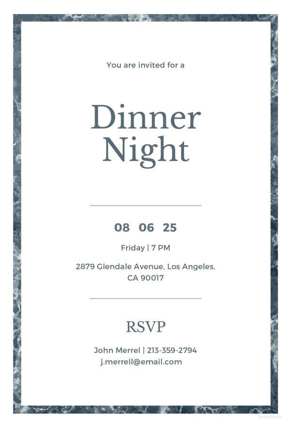 Free Dinner Invitation Templates 40 Dinner Invitation Templates Free Sample Example