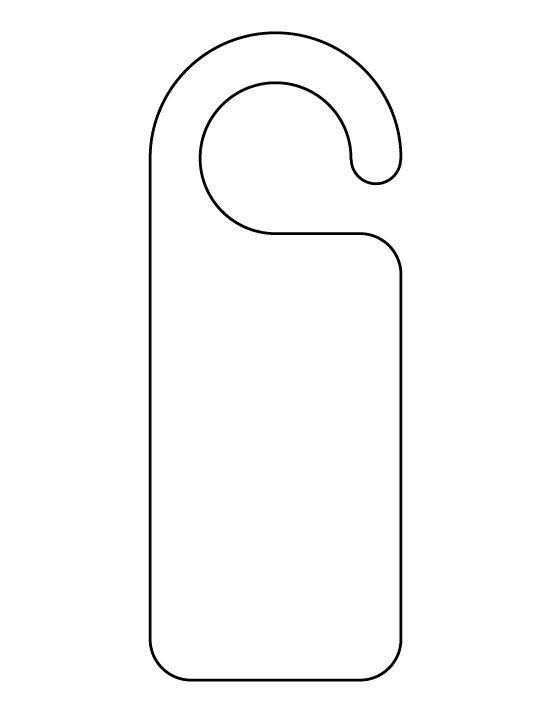 Free Door Hanger Template Pin by Kara tomko On for the Home