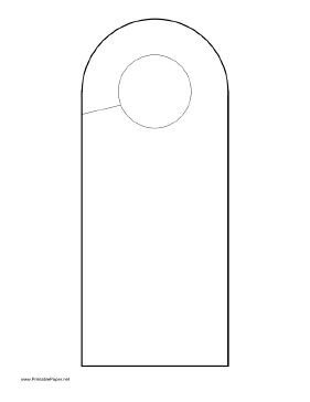 Free Door Hanger Template Printable Rounded Doorhanger Free for Pdf Fee for