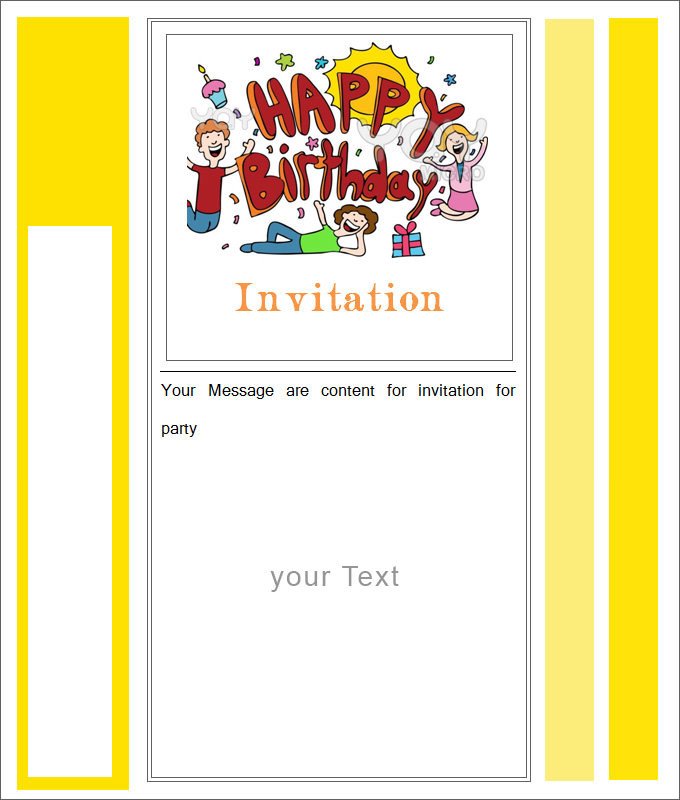 Free Download Invite Templates 27 Best Blank Invitation Templates Psd Ai