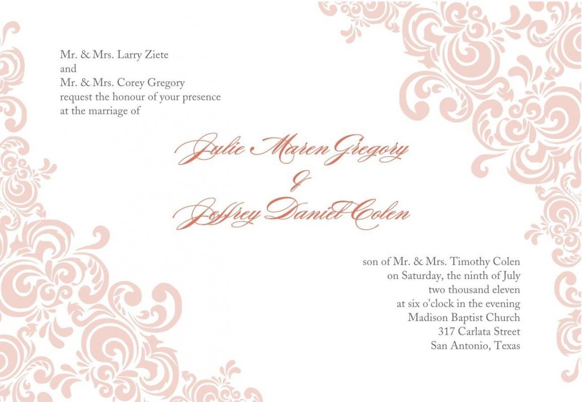 Free Download Invite Templates Free Printable Wedding Invitation Templates Download