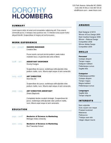 Free Download Resume Templates 22 Contemporary Resume Templates [free Download]