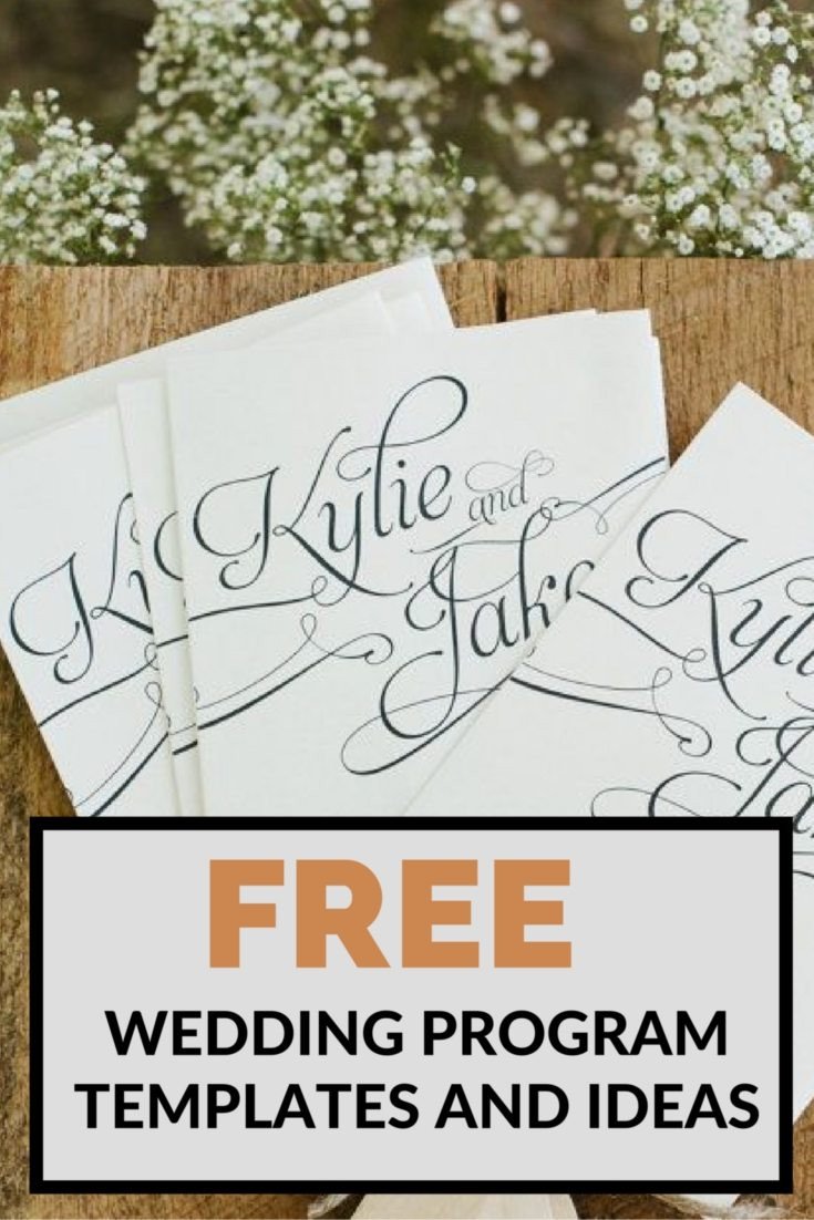 Free Downloadable Wedding Programs Templates Team Wedding Blog Free Wedding Program Templates and Ideas
