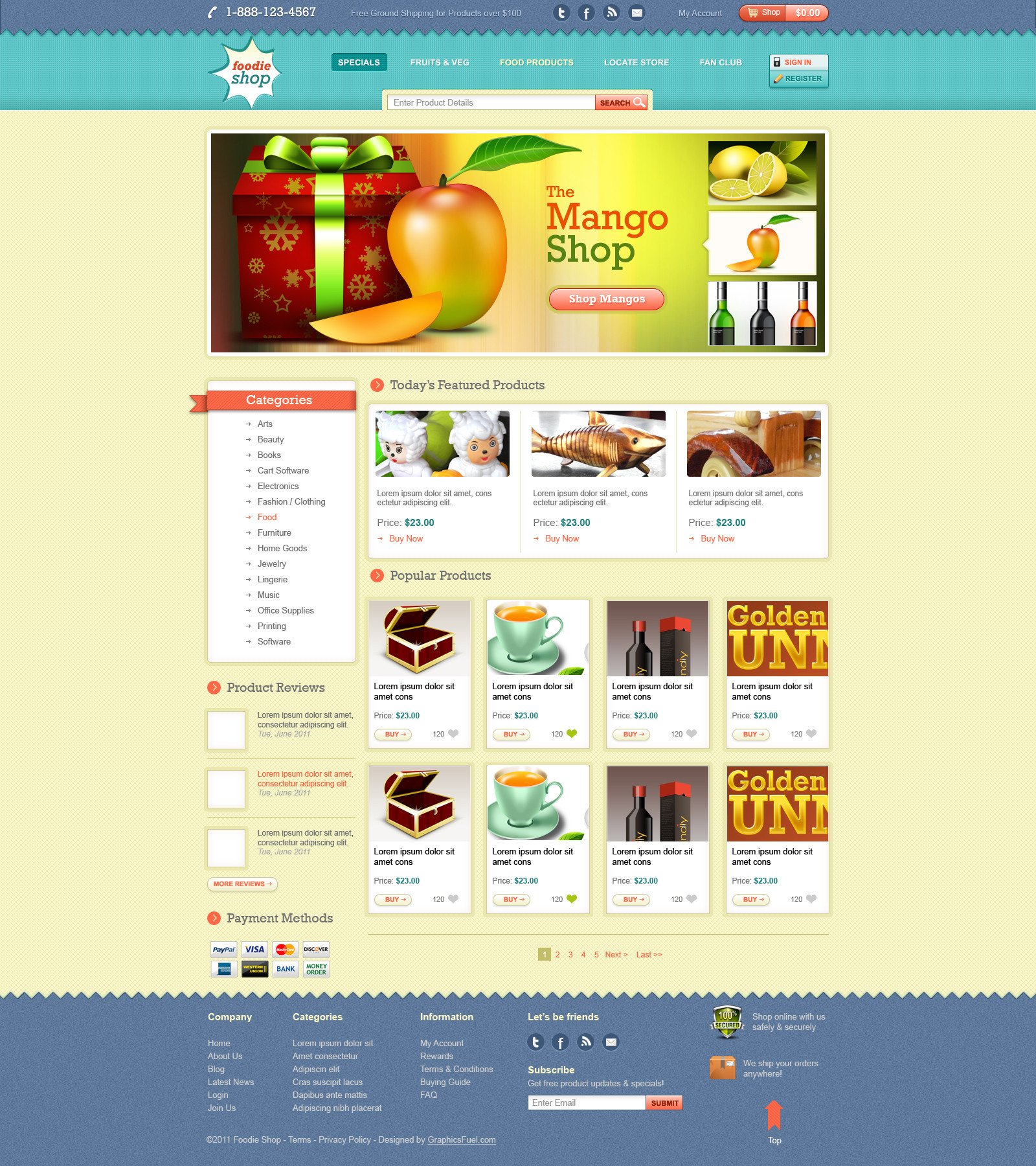 Free Ecommerce Websites Templates E Merce Website Template Design Psd Graphicsfuel