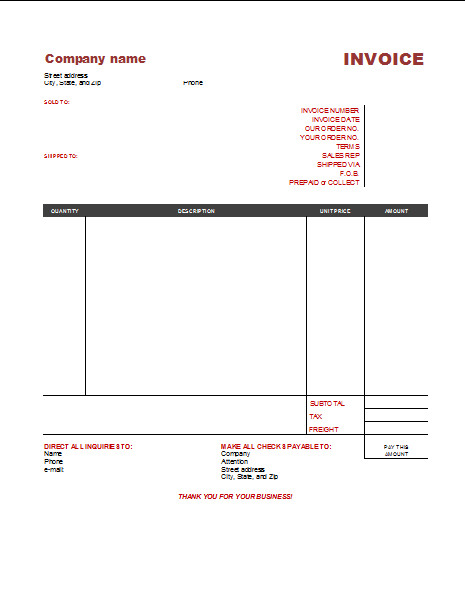 Free Editable Invoice Template 3 Free Invoice Templates to Build Any Type Of Invoice