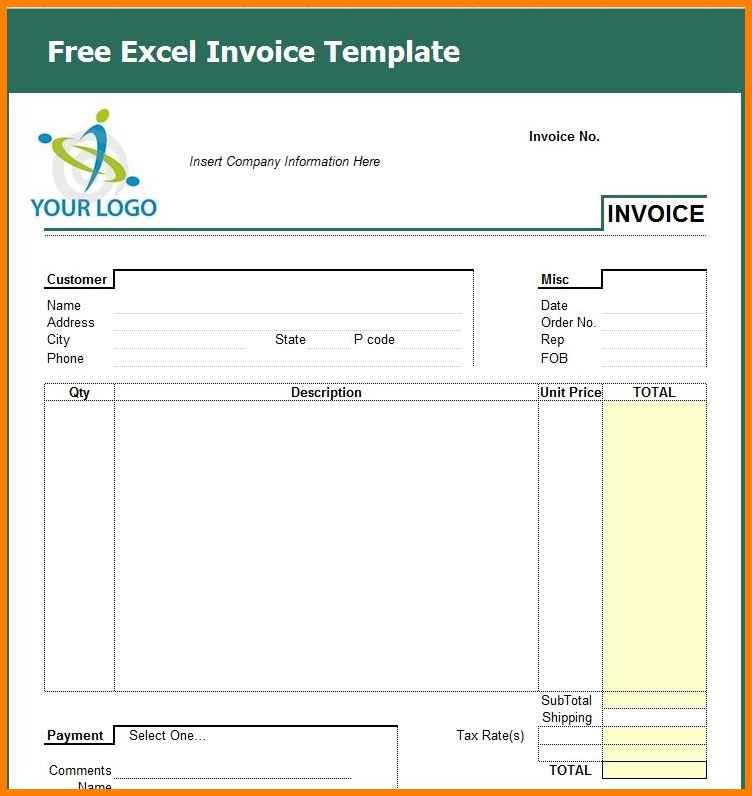 Free Editable Invoice Template 6 Editable Invoice Template Excel