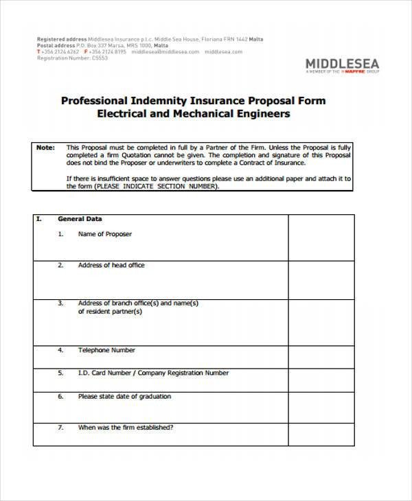 Free Electrical Bid Proposal Template Proposal form Templates