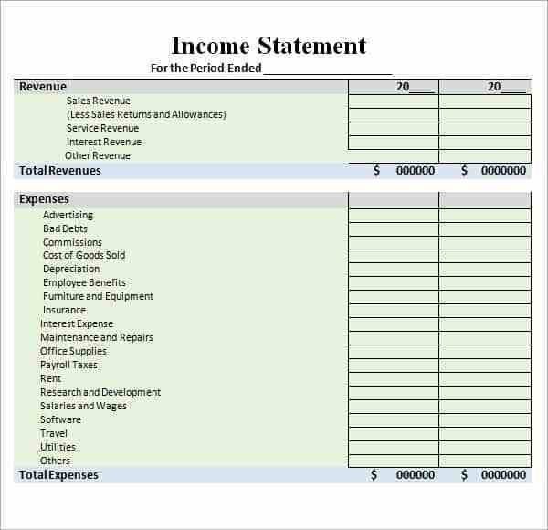 Free Employee Earnings Statement Template 6 Free In E Statement Templates Word Excel Sheet Pdf
