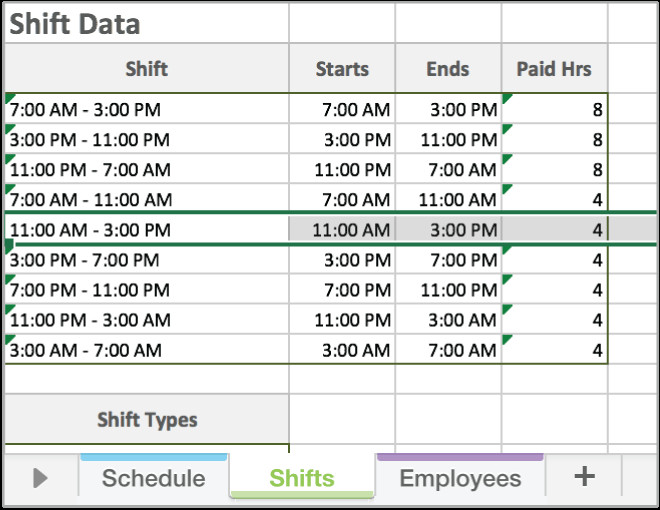 Free Employee Schedule Template Free Excel Employee Scheduling Template