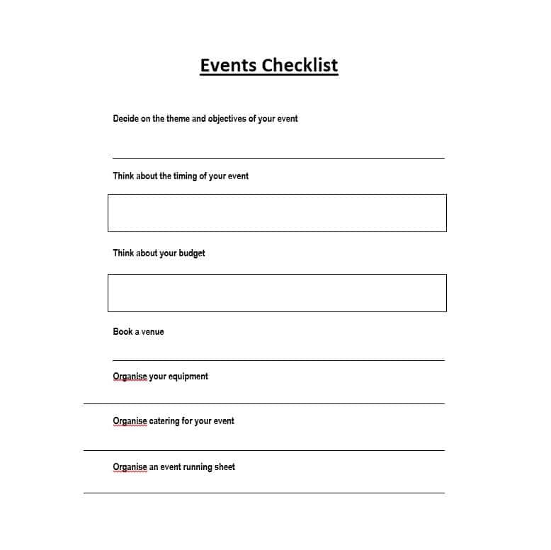 Free event Planning Templates 50 Professional event Planning Checklist Templates