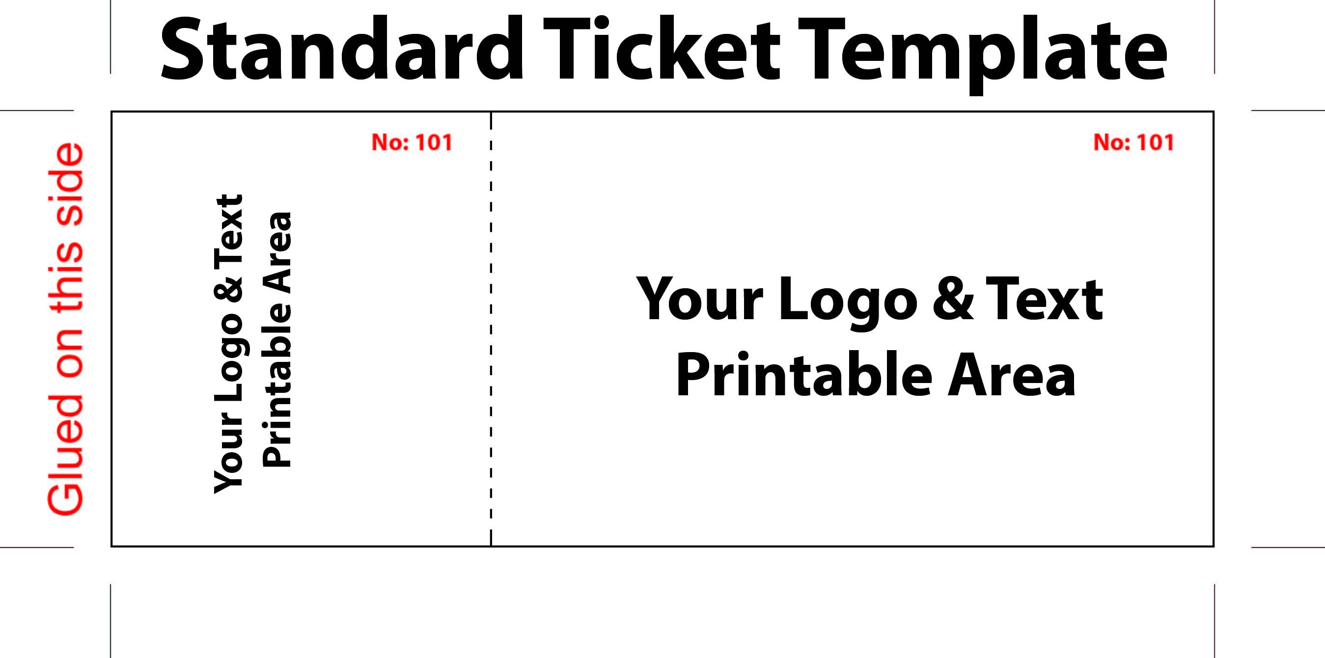 Free event Ticket Template Free Editable Standard Ticket Template Example for Concert