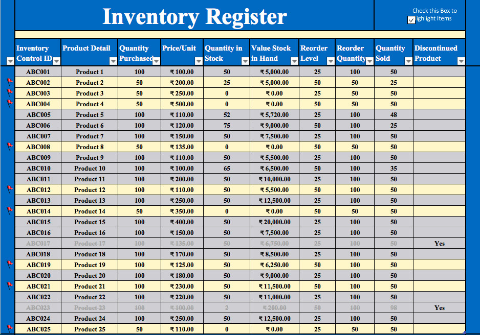 Free Excel Inventory Template Inventory Management Excel Template Free Download