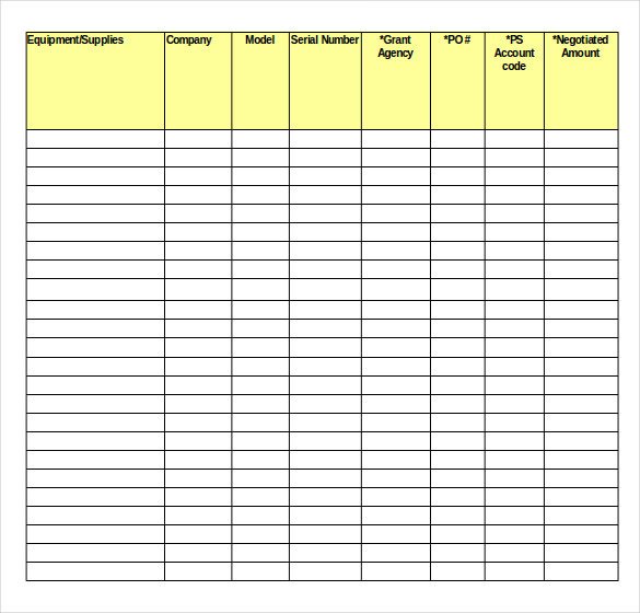 Free Excel Inventory Template Inventory Spreadsheet Template 48 Free Word Excel