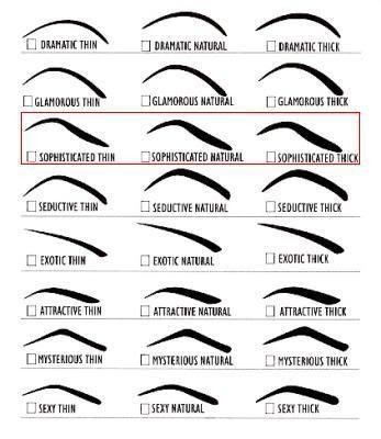 Free Eyebrow Stencils Printouts Free Printable Shape and Y On Pinterest