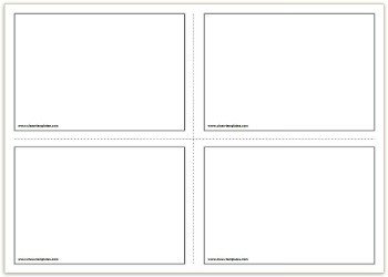 Free Flash Card Template Free Printable Flash Cards Template