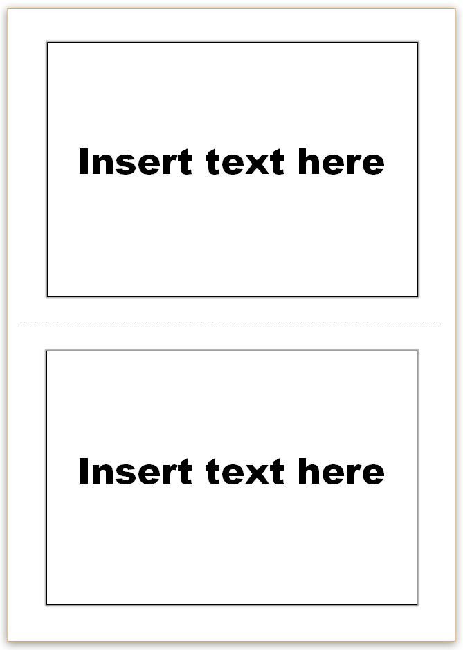 Free Flash Card Template Vocabulary Flash Cards Using Ms Word