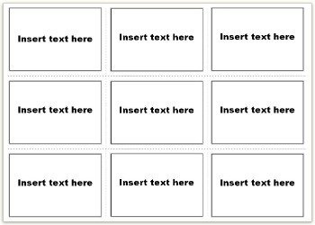Free Flash Card Template Vocabulary Flash Cards Using Ms Word