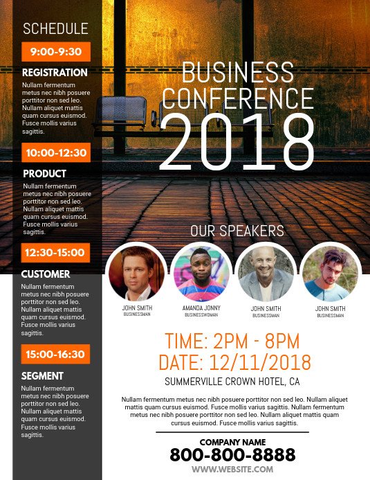 Free Flyers Designs Templates Business Conference Flyer Template