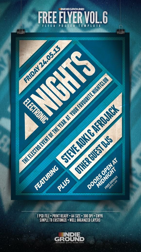 Free Flyers Designs Templates Free Flyer Template Vol 6 In Ground Graphic Design