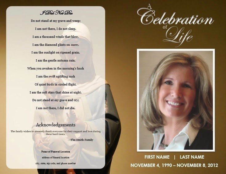 Free Funeral Program Template Word the Funeral Memorial Program Blog Free Funeral Program