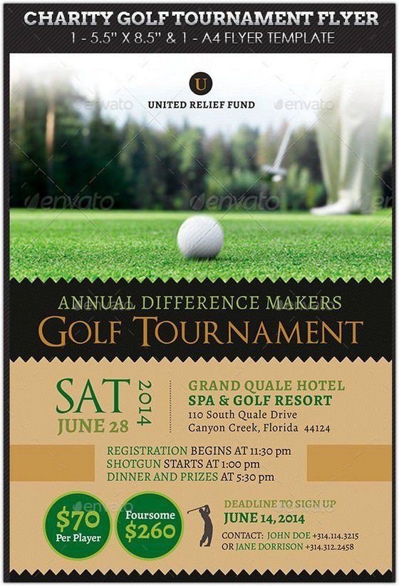 Free Golf Flyer Template Charity Golf tournament Flyer Hd 2