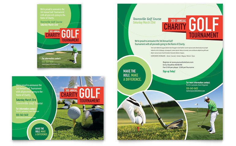 Free Golf Flyer Template Golf tournament Flyer &amp; Ad Template Word &amp; Publisher