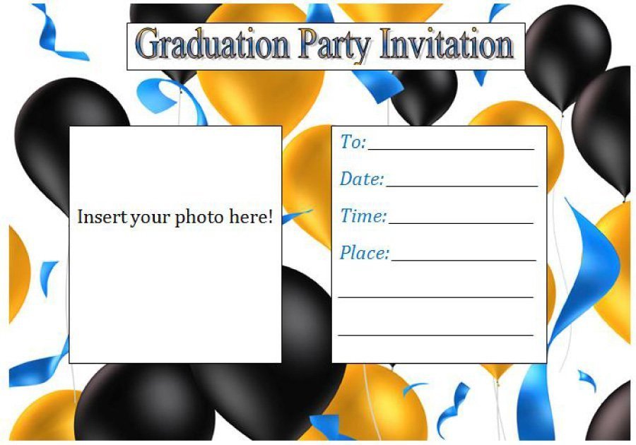Free Grad Party Invitation Templates 40 Free Graduation Invitation Templates Template Lab