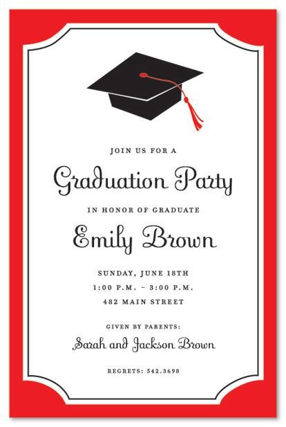 Free Grad Party Invitation Templates Graduation Invitations