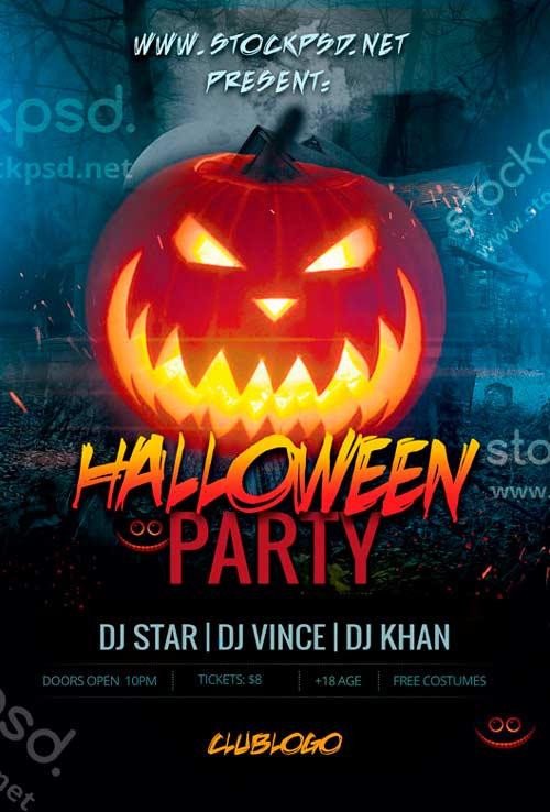 Free Halloween Flyer Templates 20 Free Halloween Flyers Psd Templates