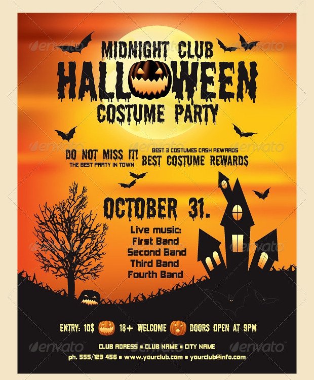 Free Halloween Flyer Templates 21 Halloween Flyer Designs and Templates Download