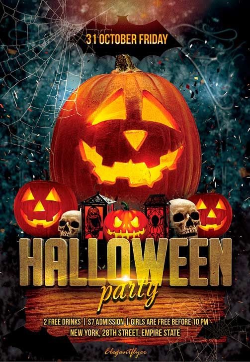 Free Halloween Flyer Templates Pin by Flyersonar On Free Psd Flyer Templates