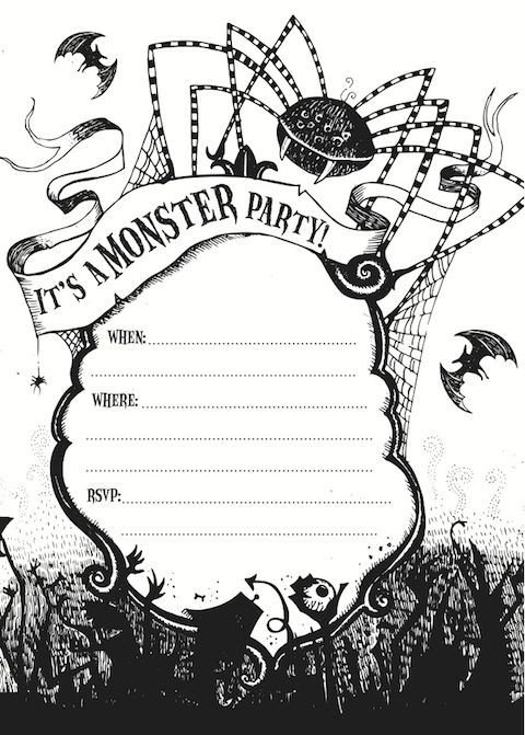 Free Halloween Invitations Templates Printable Free Printable Halloween Party Invite Giveaway