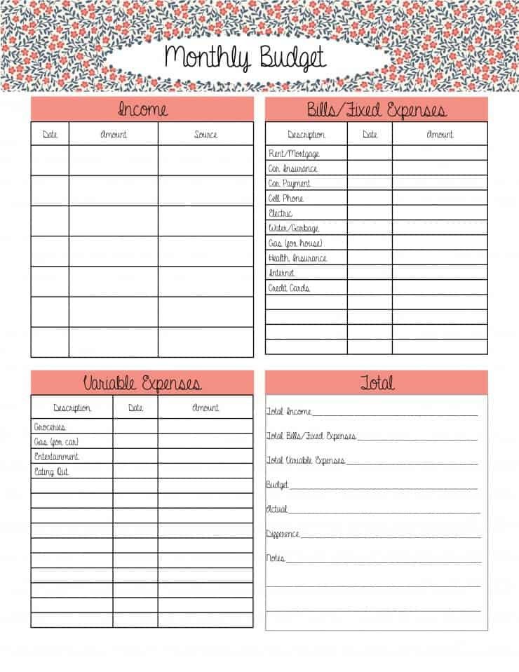 Free Household Budget Template 10 Bud Templates that Will Help You Stop Stressing