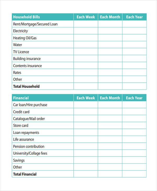 Free Household Budget Template 11 Home Bud Templates Word Pdf Excel