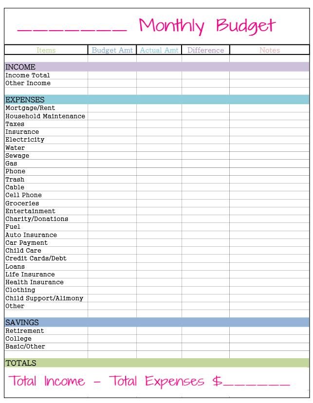 Free Household Budget Template Free Monthly Bud Template Frugal Fanatic