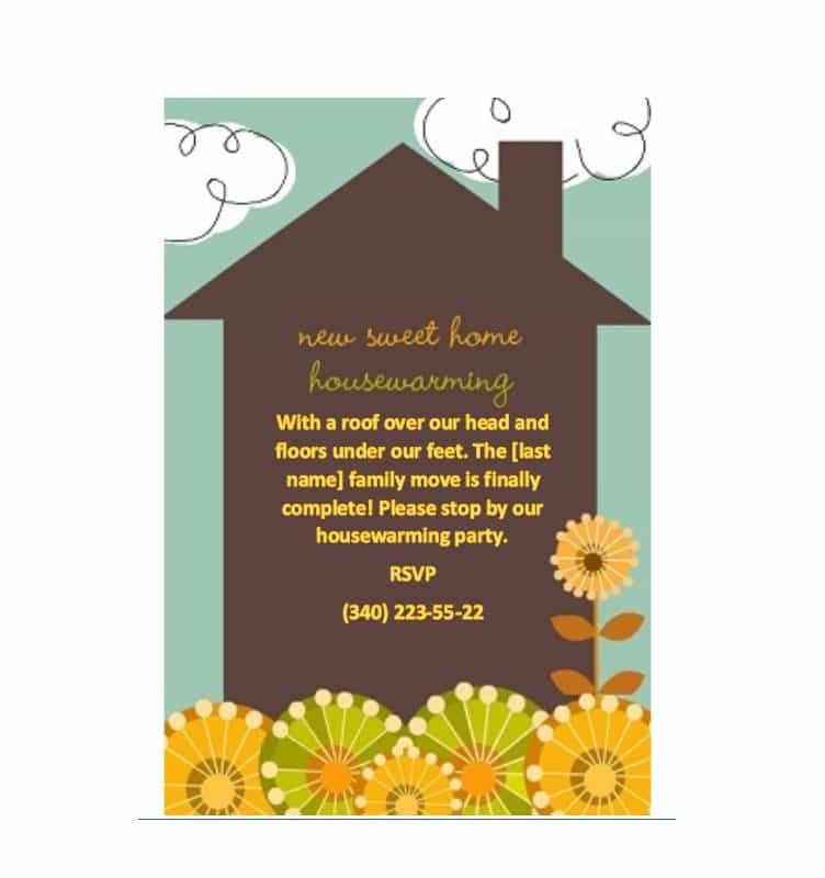 Free Housewarming Invitation Templates 40 Free Printable Housewarming Party Invitation Templates