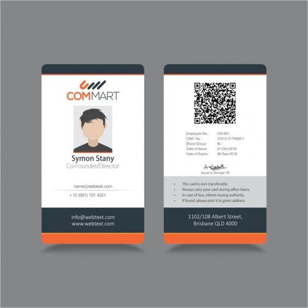 Free Id Badge Template 8 Id Badge Templates Psd Vector Eps