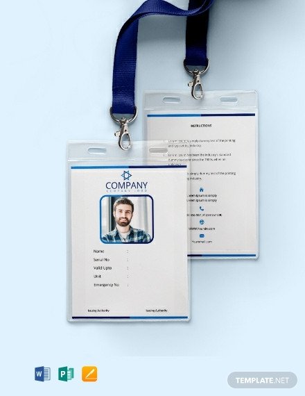Free Id Badge Template Free Fice Blank Id Card Template Download 668 Cards In