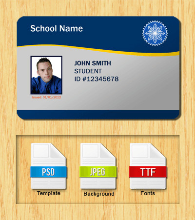 Free Id Badge Template Student Id Templates Download