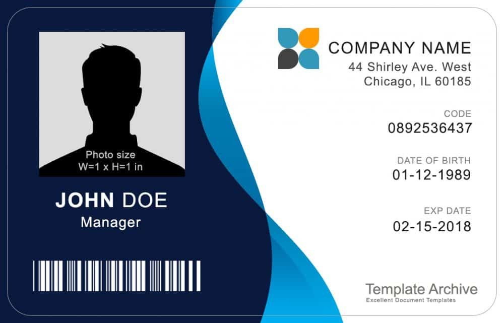 Free Id Badge Templates 16 Id Badge &amp; Id Card Templates Free Template Archive