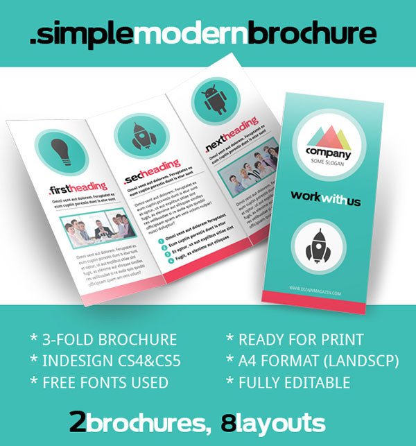 Free Indesign Flyer Templates Free Psd Indesign &amp; Ai Brochure Templates