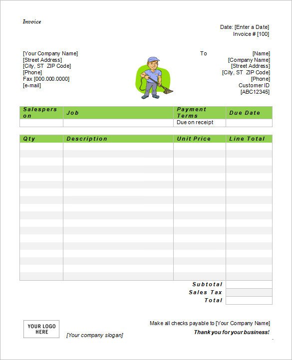 Free Invoice Template for Word 60 Microsoft Invoice Templates Pdf Doc Excel
