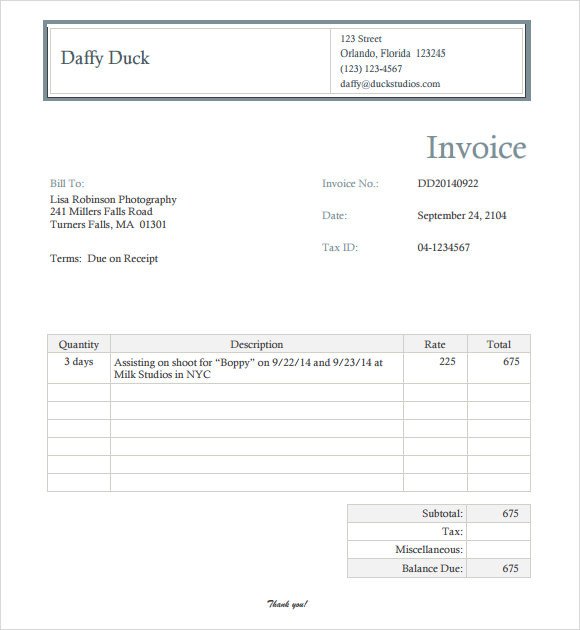 Free Invoice Template Pdf 10 Graphy Invoice Samples Word Pdf