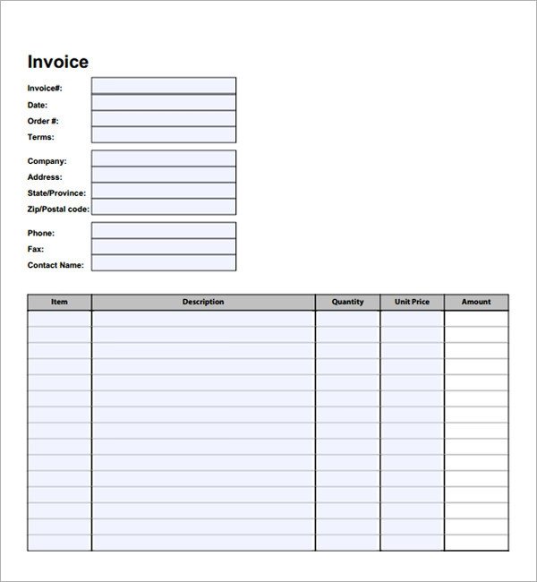 Free Invoice Template Pdf 54 Blank Invoice Template Word Google Docs Google Sheets