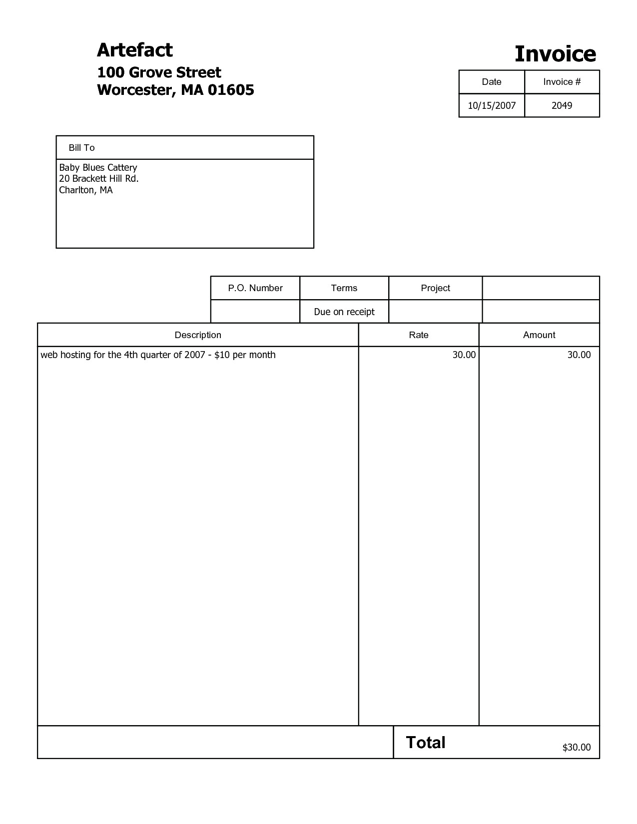 Free Invoice Template Pdf Free Invoice Template Pdf