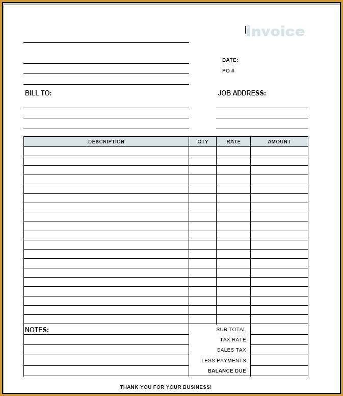 Free Invoice Template Pdf Invoice Template Pdf Free