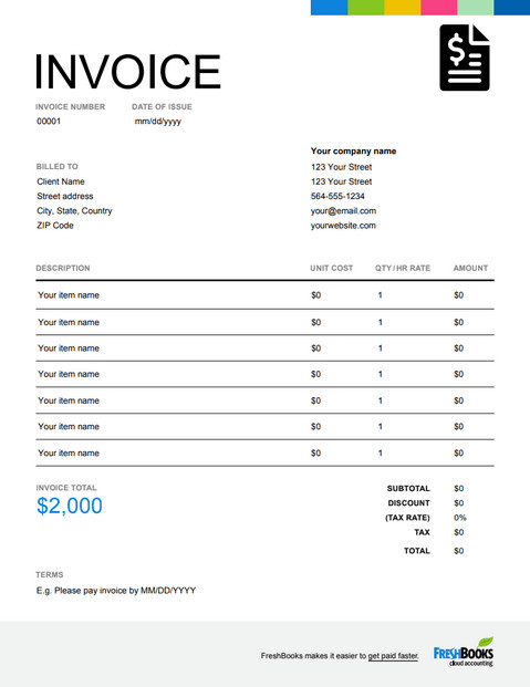 Free Invoice Template Pdf Sample Invoice Template Free Download